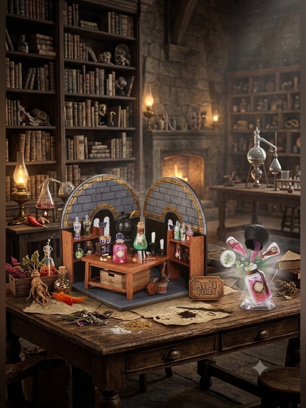 Mini Set 🌸 New MGA's Harry Potter Mini Potions Class Building Set